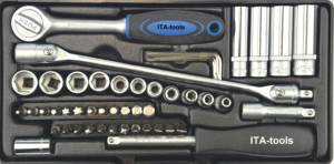 ชุดเครื่องมือซ็อกเก็ต ABS ขนาด 1/4 นิ้ว 49 ชิ้น - Product Image 5