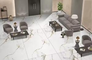 Apolo blanc 1600x3200 dalle de porcelaine haute brillance corps paysage chinois peinture pierre frittée dessus de table salle de bain vanité - Product Image 6