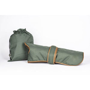 Abrigo impermeable de nailon para perros, forro polar con ribete de cuero, abrigo transpirable para perros - Product Image 1