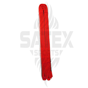 Ceinture de karaté en coton personnalisée, durable, résistante, légère, entraînement aux arts martiaux, pratique pour adultes, équipement de classement de haute qualité - Product Image 3