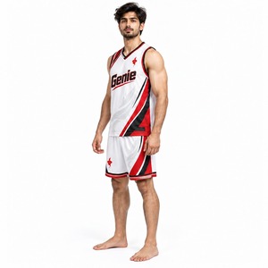 Vêtements de sport légers et respirants pour l'entraînement en équipe et la compétition avec service OEM, uniforme de basket-ball pour hommes, maillot et short athlétiques - Product Image 3