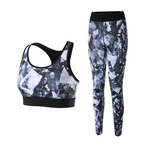 Vêtements de sport à séchage rapide pour femmes Tie Dye Active Yoga Leggings Sublimation Imprimé Active Wear - Product Image 1