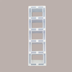 Molde para galletas Colombina para 5 dosis individuales 55x62mm Herramienta de postre de plástico - Product Image 6