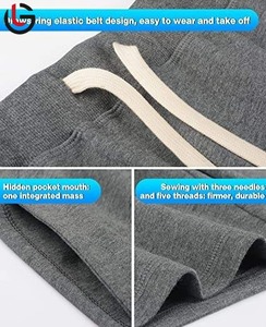 กางเกงขาสั้นผ้าฟลีซผู้ชายน้ำหนักเบามีเทคโนโลยีนุ่มและทนทานเหมาะสำหรับการฝึกวิ่งและกางเกงขาสั้นสำหรับผู้ชายที่ใช้ในชีวิตประจำวัน - Product Image 4