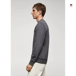 เสื้อฮู้ดดี้ปักลายล่าสุด คอกลม สำหรับผู้ชาย เสื้อสเวตเชิ้ตแบบยูนิเซ็กซ์ สกรีนโลโก้ได้ ผ้าฝ้าย 100% สไตล์วินเทจ เสื้อสเวตเชิ้ตคอกลมแบบเรียบ - Product Image 3