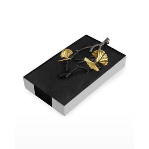 Conception de luxe en laiton plaqué or porte-papier de soie fantaisie qualité exclusive accessoires de Table en métal de grande taille porte-mouchoirs - Product Image 5