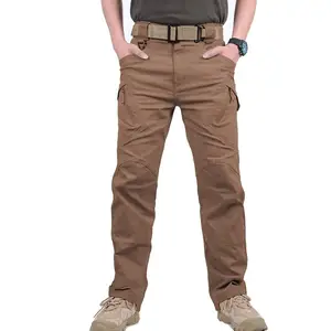 皮带环塑料三角环强化拉链飞弹性腰带加宽批发棕色战术裤