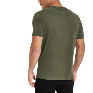 Chemises décontractées pour hommes, nouvelle collection 2024 du fabricant OEM, respirantes, 340 grammes, col rond, logo personnalisé, 100% coton, tissu peigné, motif lettre - Product Image 2