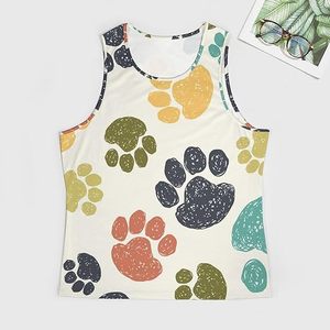 Adorable Dogs - Camiseta sin mangas de algodón con cuello redondo para hombre, chaleco sin mangas para entrenamiento, gimnasio y fitness - Product Image 2