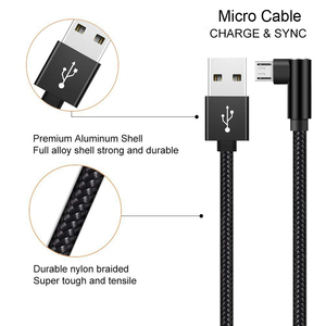 Hợp kim nhôm góc cạnh và bện MK Micro Cáp sạc nhanh 1m/2M/3m - Product Image 2