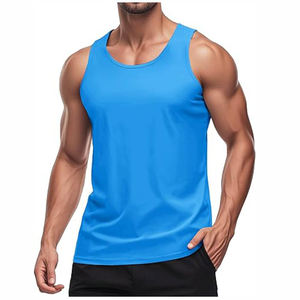 Vente en gros de vêtements de sport pour hommes Logo personnalisé Débardeur en spandex de haute qualité Débardeur respirant de fitness et d'athlétisme pour la course à pied pour hommes - Product Image 1