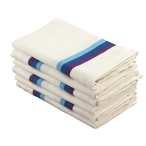 Toalla de hueso de arenque de algodón 100%, microfibra de lino sostenible de secado rápido en turquesa para el hogar, playa, Cocina, Restaurante infantil - Product Image 1