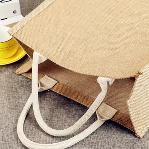 Sac en jute élégant pour femme Sac à main écologique réutilisable pour faire du shopping et offrir des cadeaux essentiels au quotidien - Product Image 4