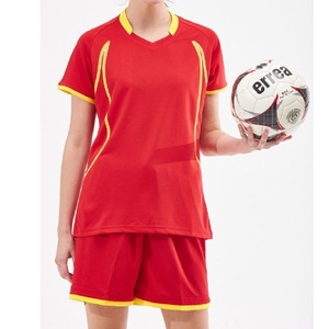 Women's Sport Team Soccer Football Wear Sets Wholesale Reasonable Price 100% Cotton Organic Bamboo Fiber Custom Brand - Product Image 4