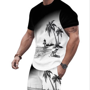 Conjunto de Pantalones Cortos Estampados para Hombre, Transpirables, 100% Algodón, de Alta Calidad, Ropa Casual a la Moda - Product Image 1