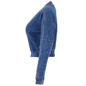 OEM Custom <b>Oversized</b> Streetwear Vintage Acid Gym Set Hoodie and <b>Joggers</b> Stone Wash Custom Sweatpants Tracksuits for Women - Product Image 3