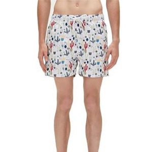 Bañadores de la mejor calidad para hombre, pantalones cortos de tabla de algodón 100% con patrón sólido, traje de baño de pareja de bajo costo con excelente estampado - Product Image 2