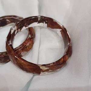 Cuentas de joyería resina acrílico pulsera brazalete exagerado deslumbrante Multicolor ancho Irregular cuadrado acrílico pulseras para - Product Image 6