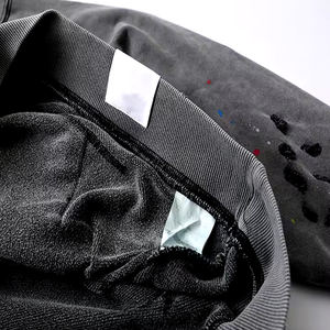 Sudadera con Capucha Unisex para Hombre, de Gran Venta, de Felpa Pesada, 100% Algodón, Mangas Largas, Diseño Vintage con Lavado Ácido, Teñido Liso - Product Image 4