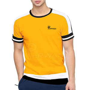 T-shirts sur mesure pour hommes Nouveau style confortable et respirant en polyester/coton en stock! - Product Image 1
