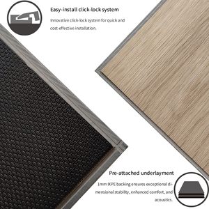 Venta al por mayor impermeable Click Lock plástico híbrido Pvc laminado tablón vinilo suelo de lujo interior Spc suelo - Product Image 5