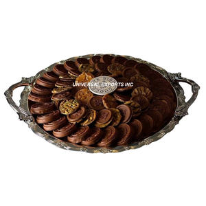 Sustainable Shiny Polished Stainless Steel <b>Chocolate</b> Tray Classic Stylish <b>Fancy</b> New Tableware Decorative <b>Chocolate</b> Platter - Product Image 5