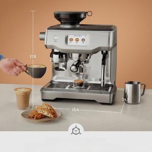 Oracle Touch Máquina de Espresso Automática con Espumador de Leche, Espresso Maker con Pantalla Táctil, BES990DBL, Azul Damson - Product Image 6