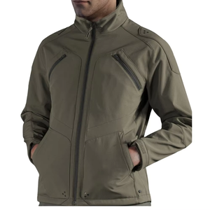 Custom Printed <b>Men's</b> 100% Polyester Stand Bomber <b>Jacket</b> Street Style New Winter Waterproof Windproof <b>Lightweight</b> Breathable - Product Image 3