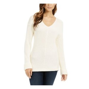 Cardigan da Donna Charter Club in Cotone Testurizzato con Scollo a V, Moda Autunno-Inverno, Maglia Calda con Logo Frontale, Taglia Naturale Media - Product Image 1