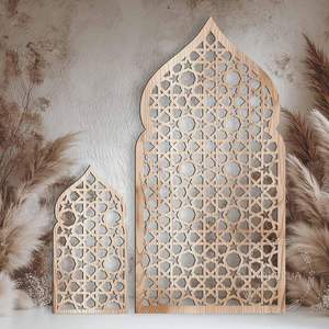 Premium Wooden <b>Ramadan</b> <b>Decor</b> With Polished Texture Designed For Elegant Homes And Holy Month Events - Product Image 1