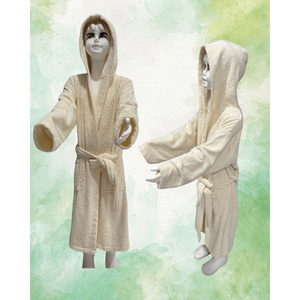 Peignoirs à capuche pour enfants 100% coton Serviettes de bain à motifs multicolores de Turquie - Product Image 6