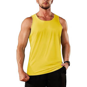 New Fitness Men Pure Color Sleeveless Gym <b>Stringer</b> Tank Top Bodybuilding <b>Vest</b> Top Male Undershirt - Product Image 6