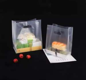 Bolsas de plástico de compras de Pe desechables de alta calidad, bolsa de compras troquelada de plástico Pe reciclado con logotipos - Product Image 6