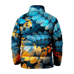 Chaqueta de Invierno Acolchada Personalizada con Capucha para Hombre, Estilo Urbano, con Diseño Impreso Sublimado, Transpirable y de Secado Rápido - Product Image 4