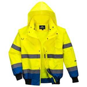 Veste de sécurité anti-tempête imperméable et coupe-vent avec coutures scellées pour forte pluie fabriquée au Pakistan. - Product Image 1