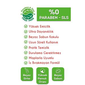 Toallitas de Limpieza Húmedas Fáciles de Usar 10x100, Antialérgicas, Paquete de los 90, Origen TR, Toallitas de Limpieza Convenientes - Product Image 2