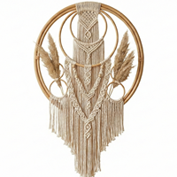 Décoration d'intérieur en coton macramé scandinave ECONA avec motif de nature morte, thème artistique, Noël, lavable, salon