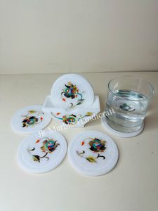 Posavasos de mármol hermoso de alta calidad, posavasos de cocina moderno personalizado, posavasos impermeable para cerveza, té y café, el mejor precio - Product Image 5