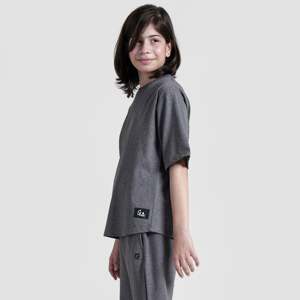 Chemise en velours côtelé simple et tendance GA en gris anthracite - Product Image 3