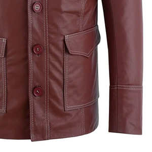 Blouson de moto en cuir unisexe, coupe-vent, haute résistance à l'abrasion, fabricant OEM, 2026, adulte, toutes saisons - Product Image 6