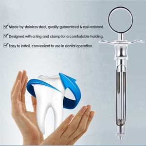 Seringues dentaires en acier inoxydable de classe I, haute qualité, alimentation manuelle, équipement buccal aspirant, Narham Enterprises - Product Image 6
