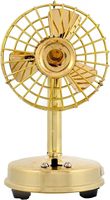 Ventilateur de table en laiton poli de style antique avec 3 lames pièce maîtresse de travail à collectionner pour la décoration de bureau et les cadeaux