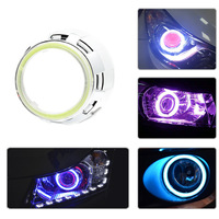 Phare LED haute puissance HYUGA Halo Ring Angel Eye 60MM 2W COB, nouvelle version universelle, couvercle en PC, étanche, multicolore, 12V, garantie 1 an