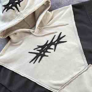 Oem Custom Logo Unisex Oversized Customized 100 _ Cotton Pullover Hombres Drop Shoulder Hombres Sudaderas con capucha y sudaderas - Product Image 3