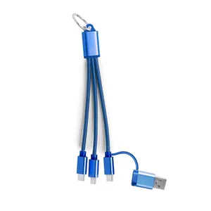 Câble de chargeur recyclé promotionnel durable pour cadeaux de gadgets - Product Image 1
