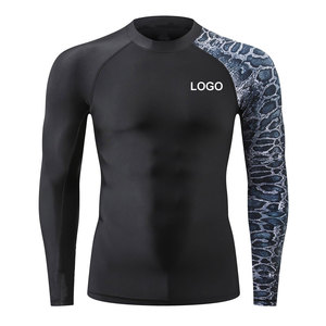 Qualité supérieure Hommes MMA Rash Guard Manches Longues Fitness Jogging Wear OEM Compression Running Vêtements - Product Image 4