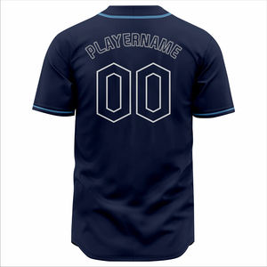 Conjunto de Uniforme de Béisbol Personalizable para Adultos Unisex, 100% Poliéster de Secado Rápido, Manga Corta, Cierre de Botones, Nombre y Logotipo del Equipo Personalizados - Product Image 4