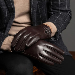 Gants en cuir véritable de haute qualité pour hommes Meilleur hiver Conduite/Habillage Mode Porter des gants à usage quotidien - Product Image 1