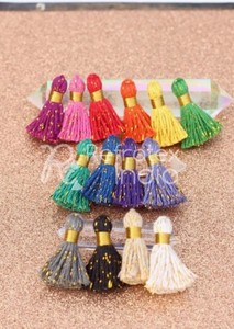 ACRYLIC BLUE and CREAM TASSEL T1090 for HAND BAG <b>Bulk</b> Supplier and Manufacture <b>by</b> Refratex India Made in India for Bast Quality - Product Image 2