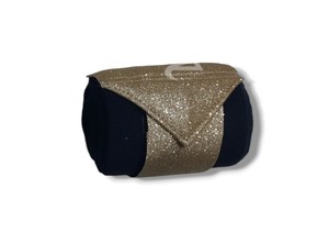 Polaire marine de haute qualité avec paillettes dorées Bandages de polo de cheval en gros pour l'équitation Livré avec un sac - Product Image 3